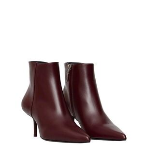 MaxMara Bordeaux Ankle Booties